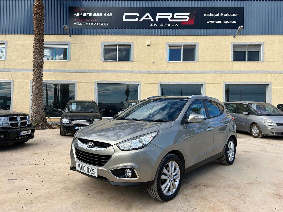 HYUNDAI IX35 PREMIUM 2.0 CRDI UK PLATED RHD IN SPAIN ONLY 85000 MILES SUPER 2010