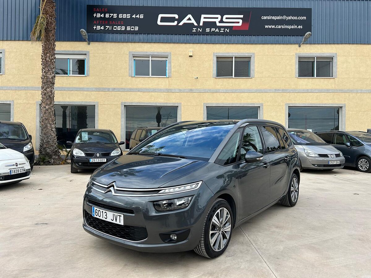 CITROEN C4 GRAND PICASSO 2.0 BLUE HDI AUTO SPANISH LHD IN SPAIN 95K 7 SEATS 2014