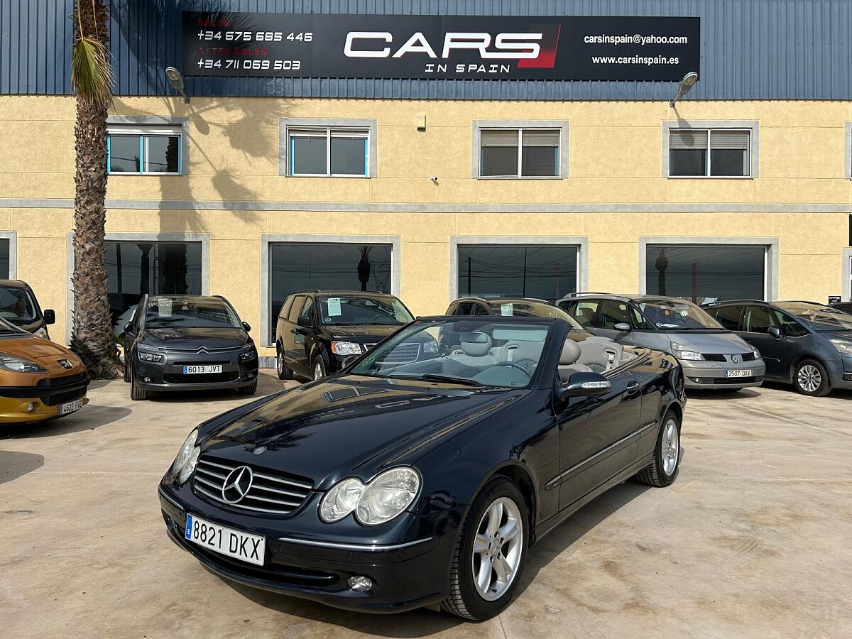 MERCEDES CLK 240 CONVERTIBLE 2.6 V6 AUTO SPANISH LHD IN SPAIN 62000 MILES 2004